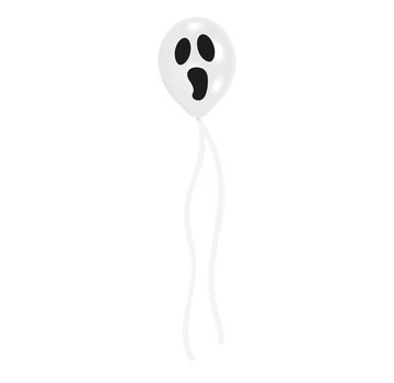 Amscan Ballonnen Spook met staart 3 stuks 27cm