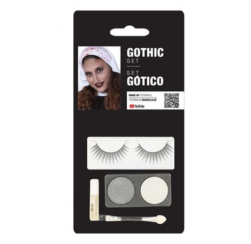 Fiestas Guirca Make-up Set Goth Zilver/wit 4-delig