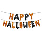 Folieballonen Happy halloween "Oranje/Zwart" 40 cm