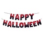 Folieballonen Happy halloween "Rood/Zwart" 40 cm