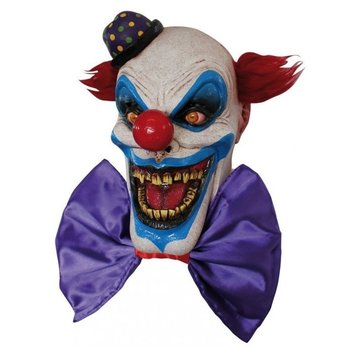 Ghoulish productions Masker Chompo the Clown voor volwassenen + Fake bloed