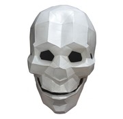 Ghoulish productions Masker Low Poly Skull voor volwassenen + Fake bloed