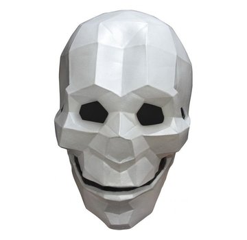 Ghoulish productions Masker Low Poly Skull voor volwassenen + Fake bloed