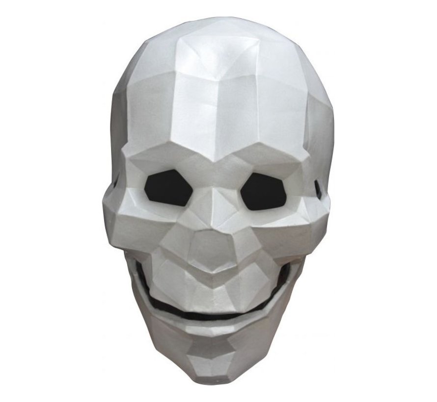 Masker Low Poly Skull voor volwassenen + Fake bloed