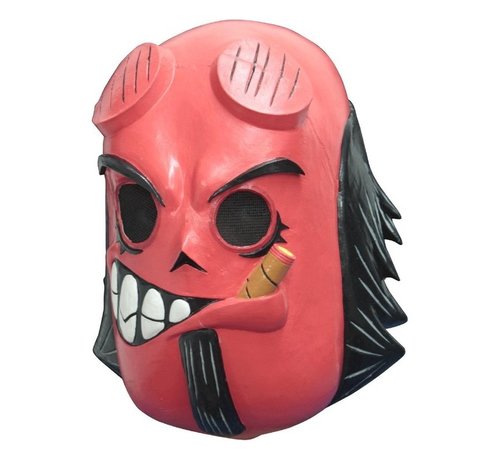 Ghoulish productions Masker Día de los Muertos Hell Skull voor volwassenen