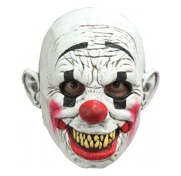 Ghoulish productions Masker Grinning Clown voor volwassenen + Fake bloed