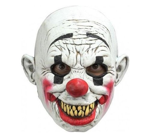 Ghoulish productions Masker Grinning Clown voor volwassenen + Fake bloed