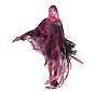 Zombie poncho rood (mt M/L)