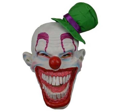 Witbaard Masker Evil Killer clown voor volwassenen