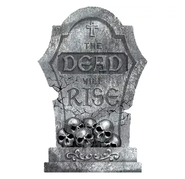 Amscan Decoratie grafsteen The dead will rise 56 Cm