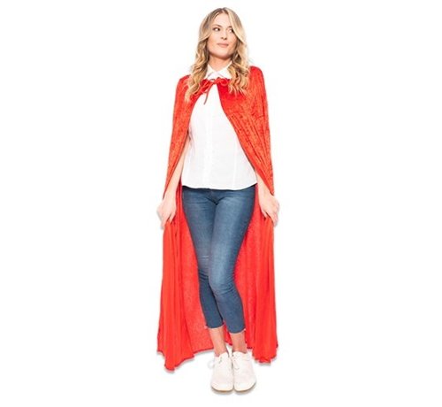 Cape velours "Rood"