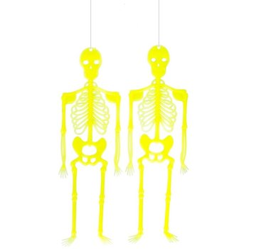Carnival Toys Hangdecoratie Skelet Geel 33 cm