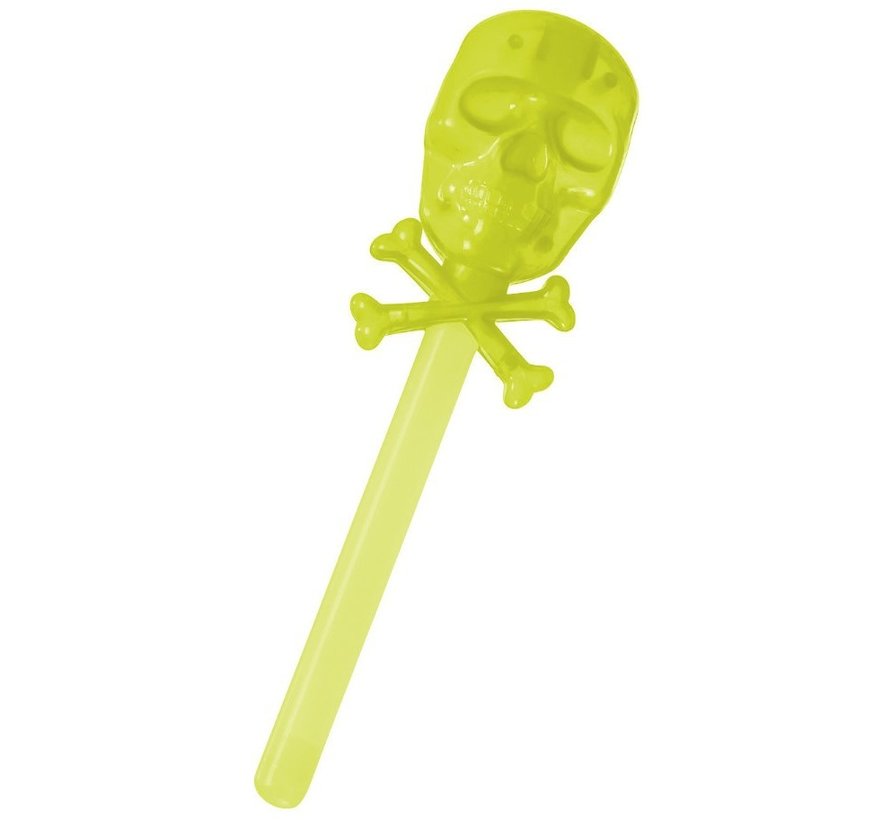 Skeletstaf Glow In The Dark Junior 20 Cm Geel