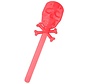 Skeletstaf Glow In The Dark Junior 20 Cm Rood