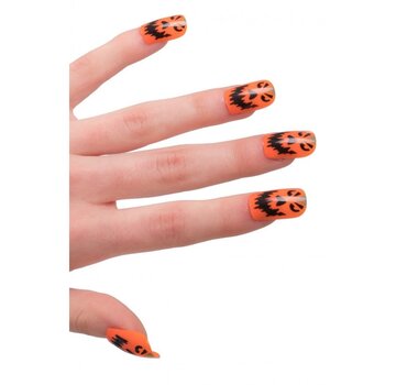 Carnival Toys Kunstnagels Halloween Oranje 12 Stuks