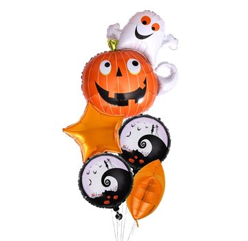 Joni's Winkel Ballonboeket 5 delig "Pompoen met spook"