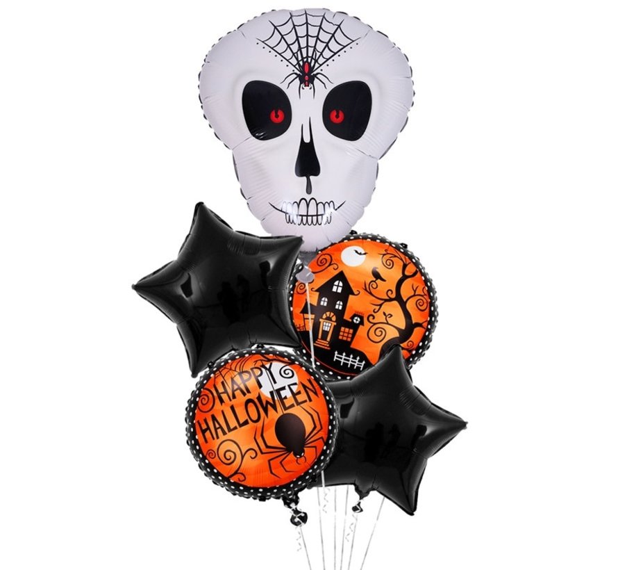 Ballonboeket 5 delig "Schedel"