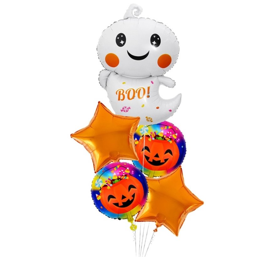 Ballonboeket 5 delig "Spook Boo"