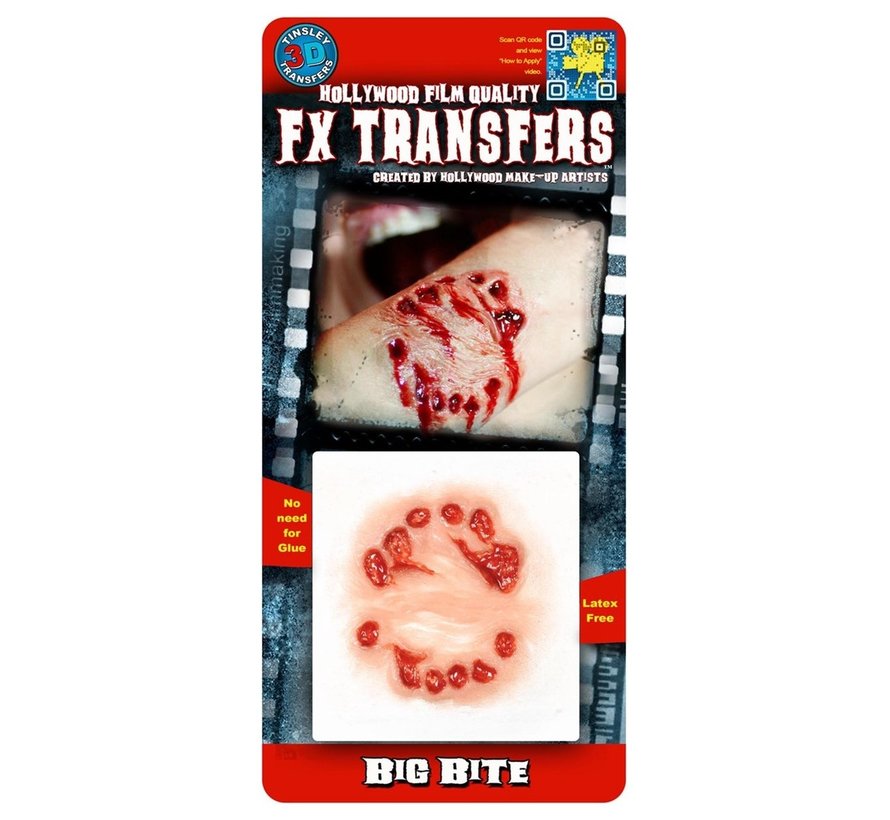 Tinsley Horror 3D Tattoo Diepe Beet ( Big Bite )
