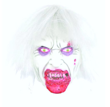 Fiestas Guirca Masker Blood Zombie Met Haar voor volwassenen