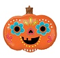 SuperShape Folieballon Day Of The Dead Pumpkin 60 X 58 Cm