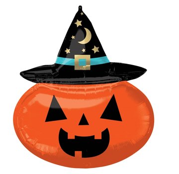 Anagram SuperShape Folieballon Witchy Pumpkin 63 X 71 cm