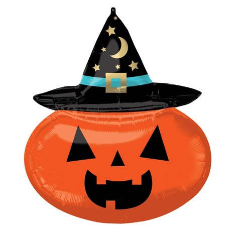 Anagram SuperShape Folieballon Witchy Pumpkin 63 X 71 cm