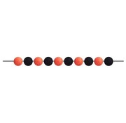 Amscan Decoratieslinger Pom Pom 3,29 Meter Oranje/zwart