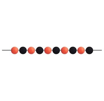 Amscan Decoratieslinger Pom Pom 3,29 Meter Oranje/zwart