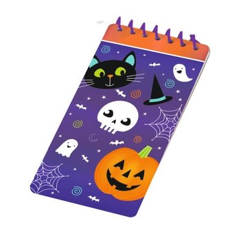 Amscan Notitieboekje spooky junior 5 x 10 cm papier paars/oranje