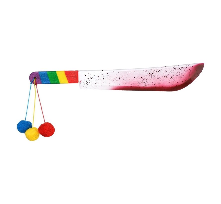 Clown Machete 56 cm Kunststof