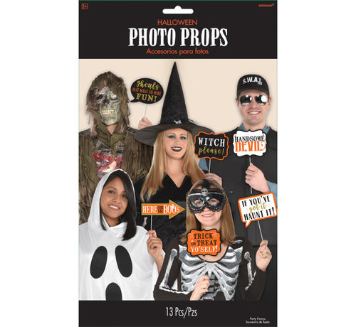 Amscan Photo Props Halloween 13 stuks