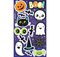 Stickervel Halloween Junior Papier Paars/wit 4 Stuks