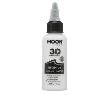 Moon Creations Moon-Glow NEON Fabric paint ( Textiel verf ) Wit  30 ml