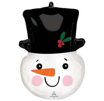 Anagram SuperShape Folieballon Smiley Snowman 58 X 43 cm