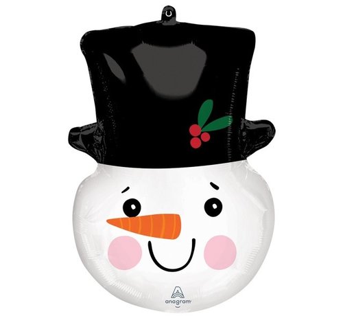 Anagram SuperShape Folieballon Smiley Snowman 58 X 43 cm