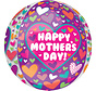 Orbz Folieballon Happy Mother's Day! Paars 38 X 40 cm