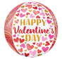 Orbz Folieballon Happy Valentine's day 38 X 40 cm