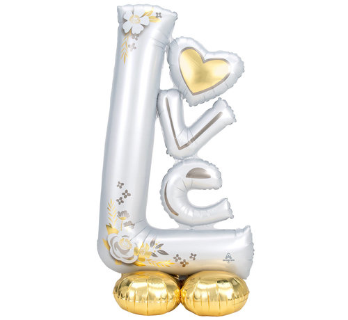 Anagram Airloonz Folieballon Wedding Love 147 cm