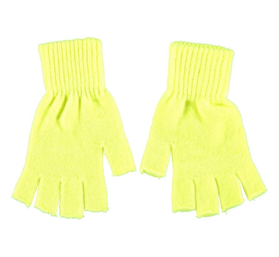 Vingerloze  handschoenen Fluor Geel