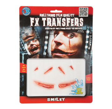 Tinsley Transfers Tinsley Horror 3D Tattoo Glimlach ( Smiley )