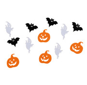 tib Confetti Halloween Oranje/zwart/wit 12-delig