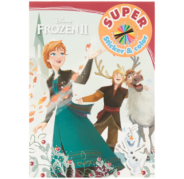 Disney Kerst Super Sticker & Color Kleurboek "Frozen"