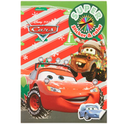 Disney Kerst Super Sticker & Color Kleurboek "Cars"