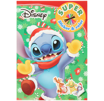 Disney Kerst Super Sticker & Color Kleurboek