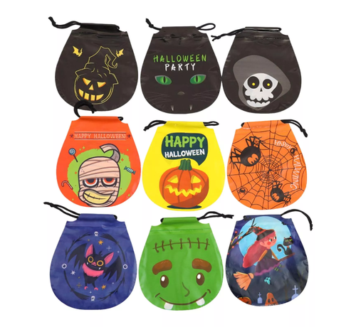 Joni's Halloween Shop Halloween uitdeel snoep tasjes 9 stuks