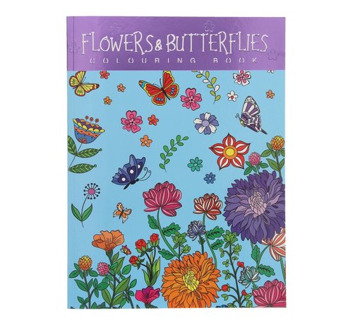 Wins-Holland B.V. Kleurboek Flowers & Butterflies