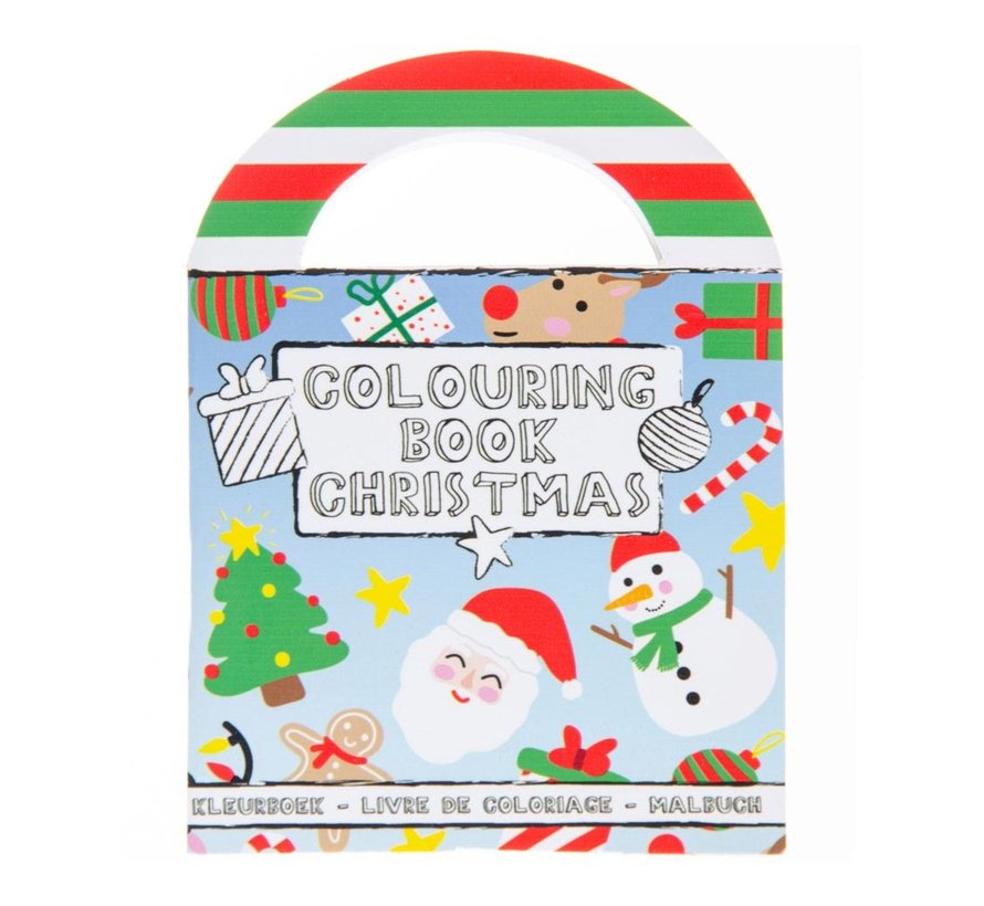 Uitdeelcadeautje Kleurboekje met Stickers Kerst 13 x 9,5 cm