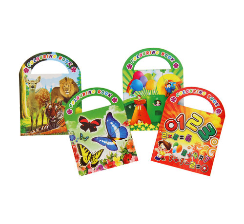 LG Imports Uitdeelcadeautje Kleurboekje met Stickers 13 x 9,5 cm 8 stuks