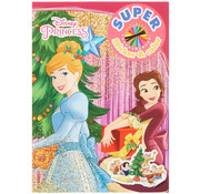 Disney Kerst Super Sticker & Color Kleurboek "Princess"